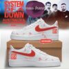 System Of A Down And Faith No More Australia x New Zealand Tour White Air Force 1 Shoes Sneakers, Music Artist AF1 Shoes System OF A Down And Faith NO More Australia X New Zealand Tour White Air Force 1 Shoes Sneakers
