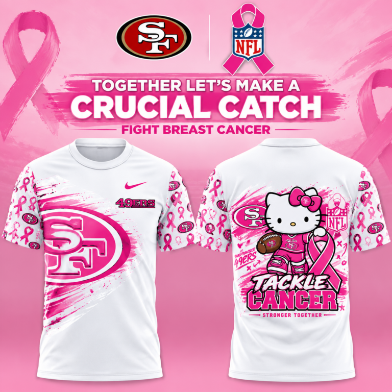 San Francisco 49ers Breast Cancer Awareness x Hello Kitty Tackle Cancer ...