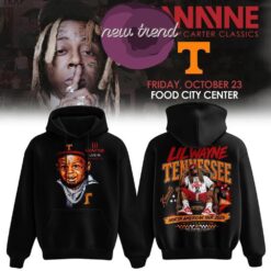 Tennessee Volunteers x Lil Wayne 20 Years of Carter Classics Concert in Food City Center Hoodie, Popular 3D Music Tee Tennessee Volunteers X Lil Wayne 20 Years OF Carter Classics Concert IN Food City Center Hoodie