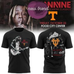 Tennessee Volunteers x Lil Wayne 20 Years of Carter Classics live in Tennessee 2026 Graphic 3D Shirt, Popular 3D Music Tee Tennessee Volunteers X Lil Wayne 20 Years OF Carter Classics Live IN Tennessee 2026 Graphic 3D Shirt