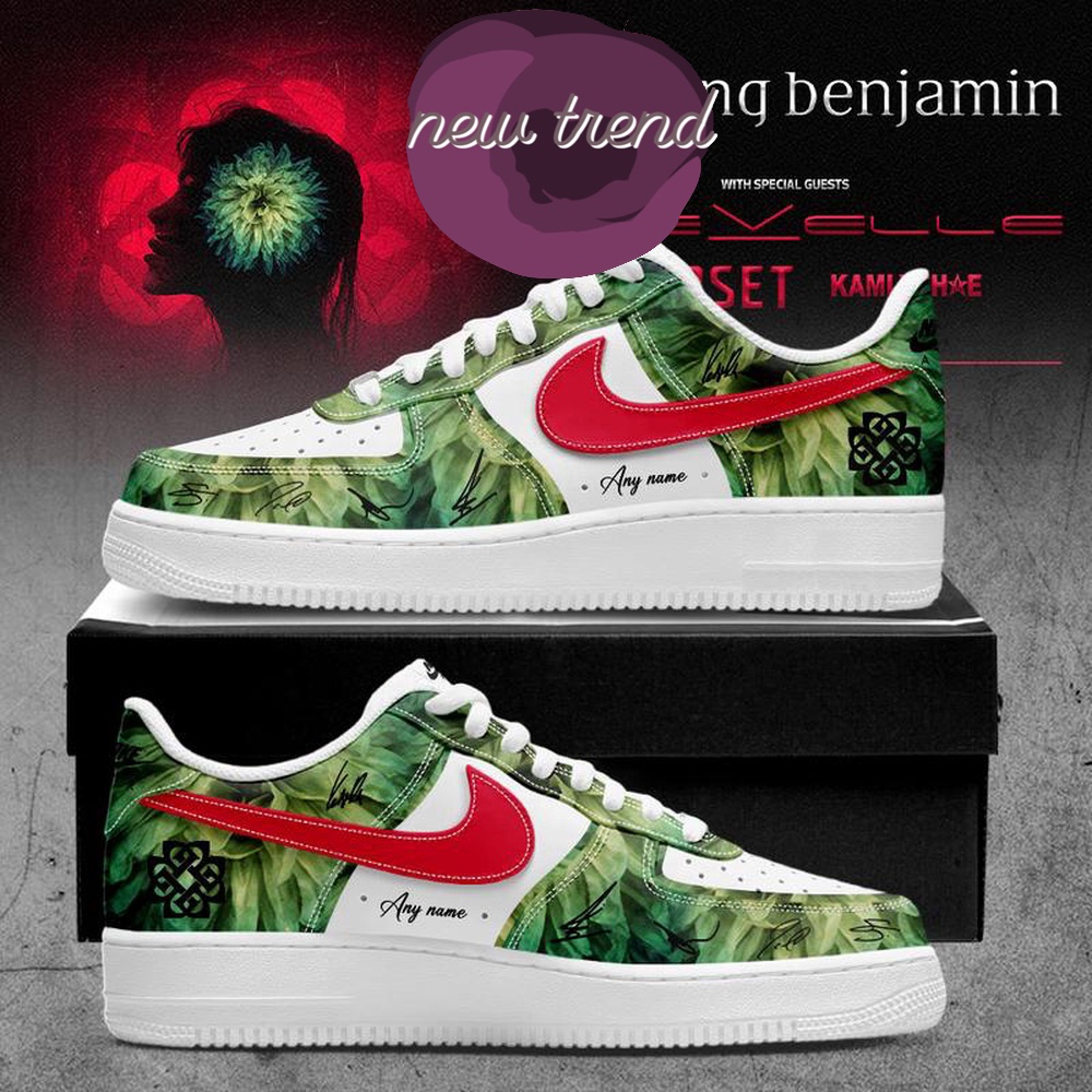 Breaking Benjamin North American World Tour 2026 Personalized Air Force 1 Shoes Sneakers, Music Artist AF1 Shoes Breaking Benjamin North American World Tour 2026 Personalized Air Force 1 Shoes Sneakers, Music Artist AF1 Shoes