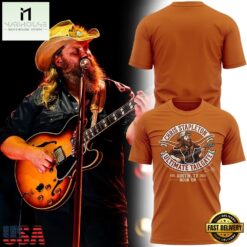2026 Chris Stapleton x Texas Longhorns T Shirt, Popular 3D Music Tee 2026 Chris Stapleton X Texas Longhorns T Shirt