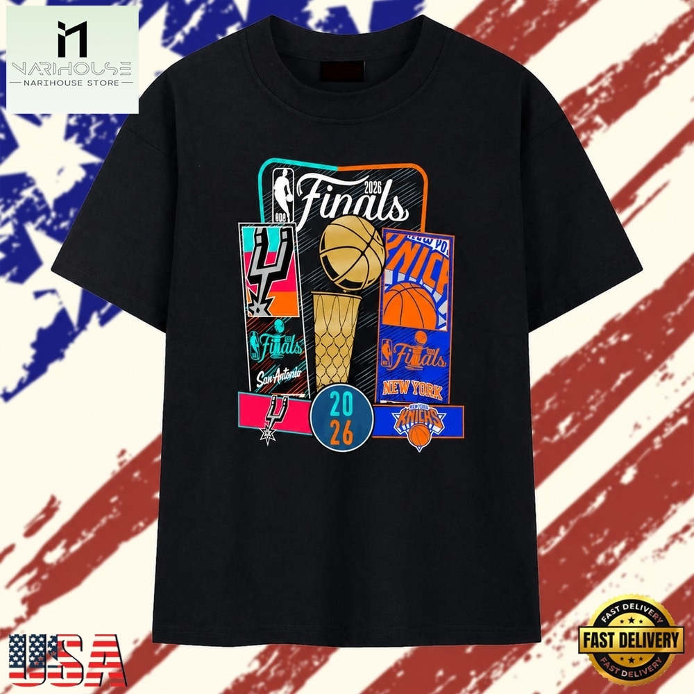 2026 NBA Finals San Antonio Spurs vs New York Knicks T Shirt, Stylish 2D Graphic Shirt 2026 NBA Finals San Antonio Spurs vs New York Knicks T Shirt, Stylish 2D Graphic Shirt