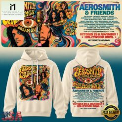 Aerosmith California Dream On Tour 3D Hoodie, Popular 3D Music Tee Aerosmith California Dream ON Tour 3D Hoodie