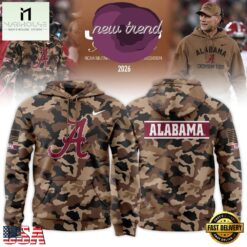 Alabama Crimson Tide 2026 Military Appreciation New Design Hoodie, Hot 3D Shirt Trend Alabama Crimson Tide 2026 Military Appreciation New Design Hoodie