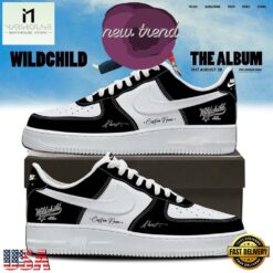 Alex Warren WILDCHILD Album 2026 Signature Black Air Force 1 Shoes Sneakers, Music Artist AF1 Shoes Alex Warren Wildchild Album 2026 Signature Black Air Force 1 Shoes Sneakers