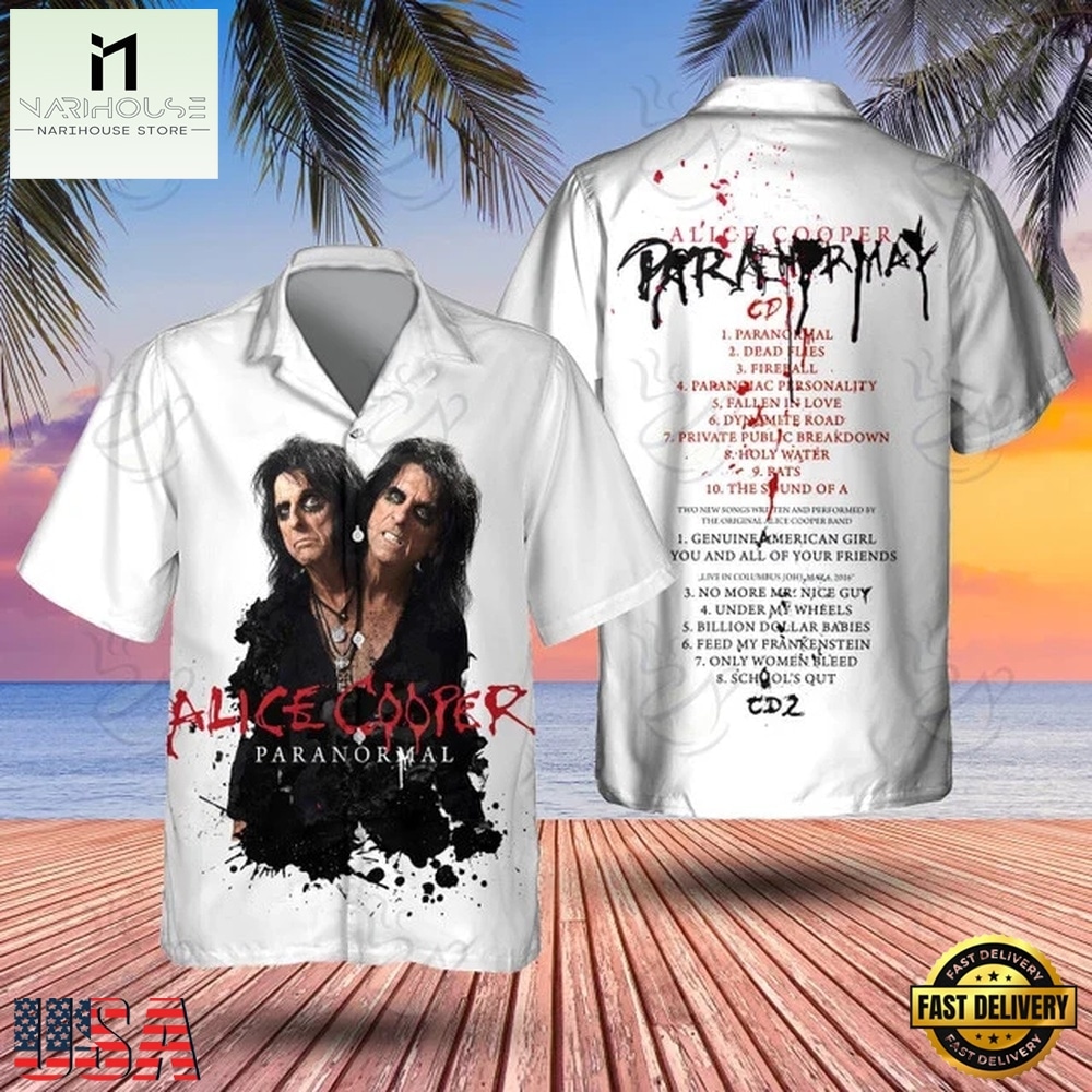 Alice Cooper PARANORMAL Hawaiian Shirt Alice Cooper PARANORMAL Hawaiian Shirt