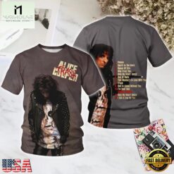 Alice Cooper Trash All Over Print T Shirt, Popular 3D Music Tee Alice Cooper Trash All Over Print T Shirt