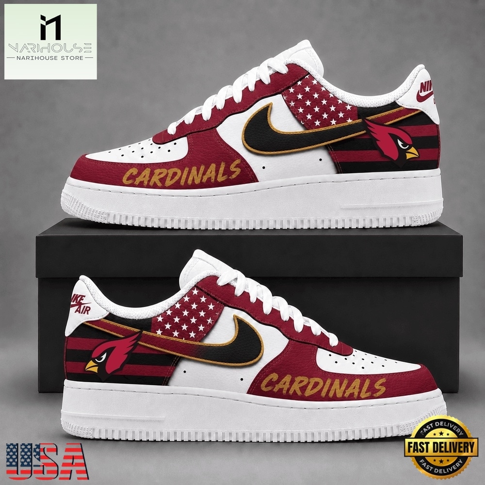 Arizona Cardinals NFL American Flag Football Team Limited Air Force 1 Shoes Sneakers, NFL Team AF1 Shoes Arizona Cardinals NFL American Flag Football Team Limited Air Force 1 Shoes Sneakers, NFL Team AF1 Shoes