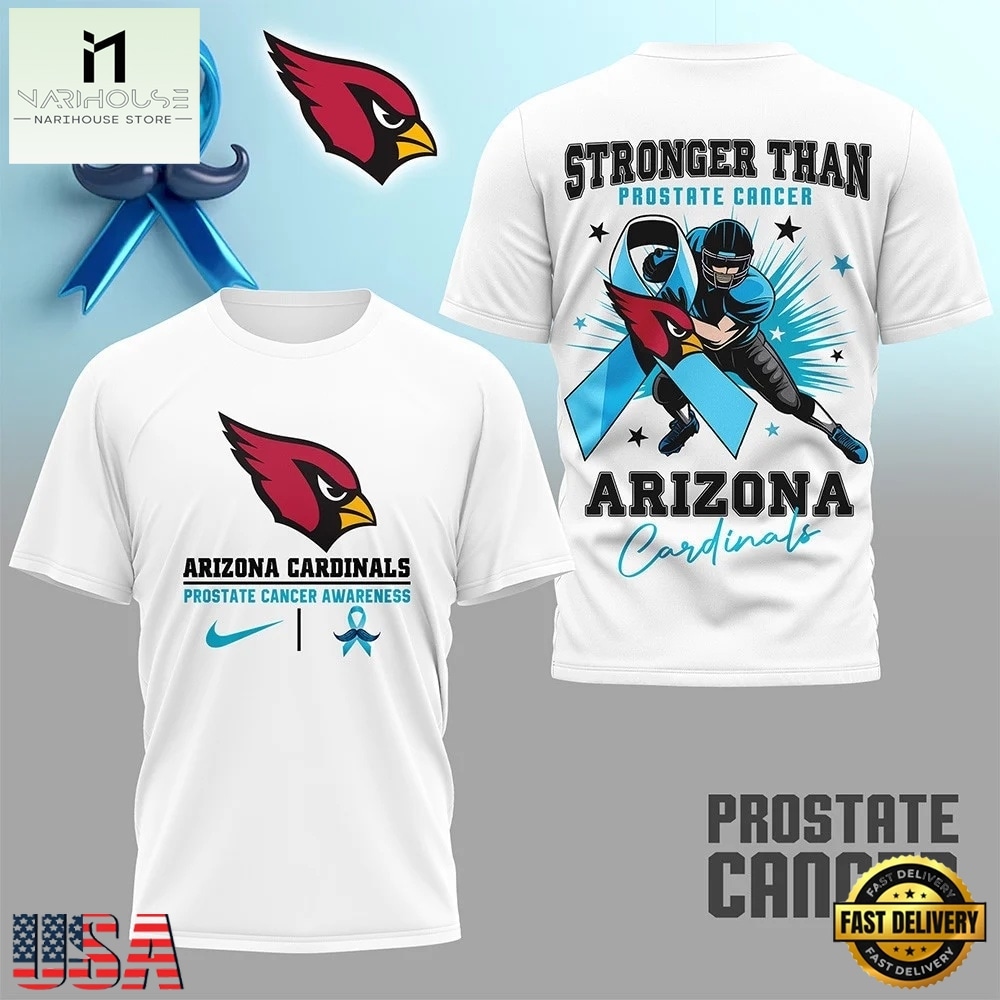 Arizona Cardinals NFL Prostate Cancer Awareness Month 3D Shirt, NFL Sporty Shirt Arizona Cardinals NFL Prostate Cancer Awareness Month 3D Shirt, NFL Sporty Shirt