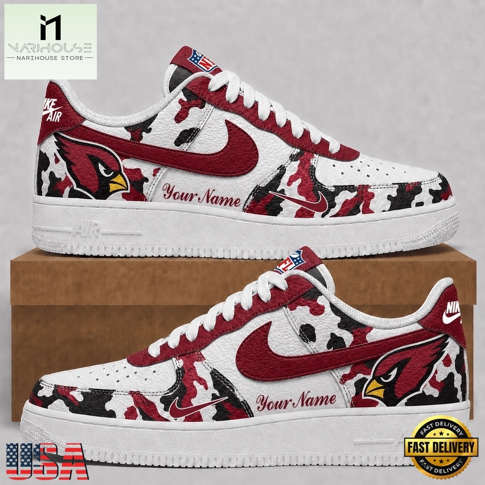 Arizona Cardinals NFL Team Camo Air Force 1 Shoes Sneakers, NFL Team AF1 Shoes Arizona Cardinals NFL Team Camo Air Force 1 Shoes Sneakers, NFL Team AF1 Shoes