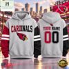 Arizona Cardinals NFL Two Tone Colorblock Varsity Hoodie, NFL Sporty Shirt Arizona Cardinals Nfl Two Tone Colorblock Varsity Hoodie