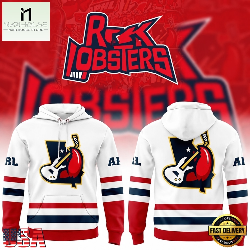 Athens Rock Lobsters Sublimated Shersey 2026 White Hoodie, Hot 3D Shirt Trend Athens Rock Lobsters Sublimated Shersey 2026 White Hoodie, Hot 3D Shirt Trend