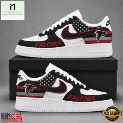 Atlanta Falcons NFL American Flag Football Team Limited Air Force 1 Shoes Sneakers, NFL Team AF1 Shoes Atlanta Falcons Nfl American Flag Football Team Limited Air Force 1 Shoes Sneakers