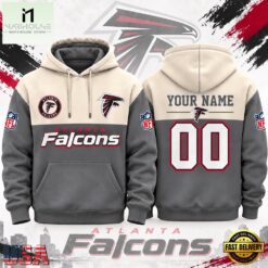 Atlanta Falcons NFL Custom Varsity Colorblock Pullover Hoodie, NFL Sporty Shirt Atlanta Falcons Nfl Custom Varsity Colorblock Pullover Hoodie