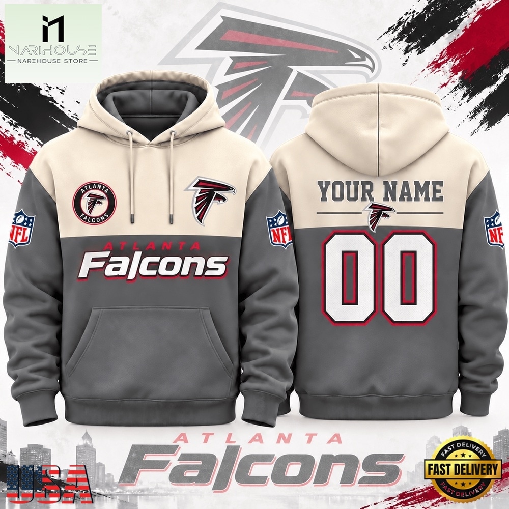 Atlanta Falcons NFL Custom Varsity Colorblock Pullover Hoodie, NFL Sporty Shirt Atlanta Falcons NFL Custom Varsity Colorblock Pullover Hoodie, NFL Sporty Shirt
