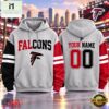 Atlanta Falcons NFL Two Tone Colorblock Varsity Hoodie, NFL Sporty Shirt Atlanta Falcons Nfl Two Tone Colorblock Varsity Hoodie