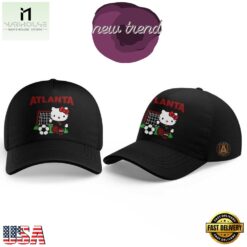 Atlanta United FC x Hello Kitty 2026 Graphic Cap, Trending Cap Style Atlanta United FC X Hello Kitty 2026 Graphic Cap