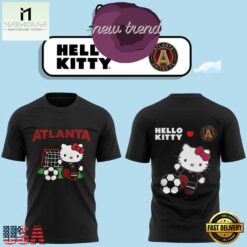 Atlanta United FC x Hello Kitty 2026 Graphic T Shirt, Hot 3D Shirt Trend Atlanta United FC X Hello Kitty 2026 Graphic T Shirt
