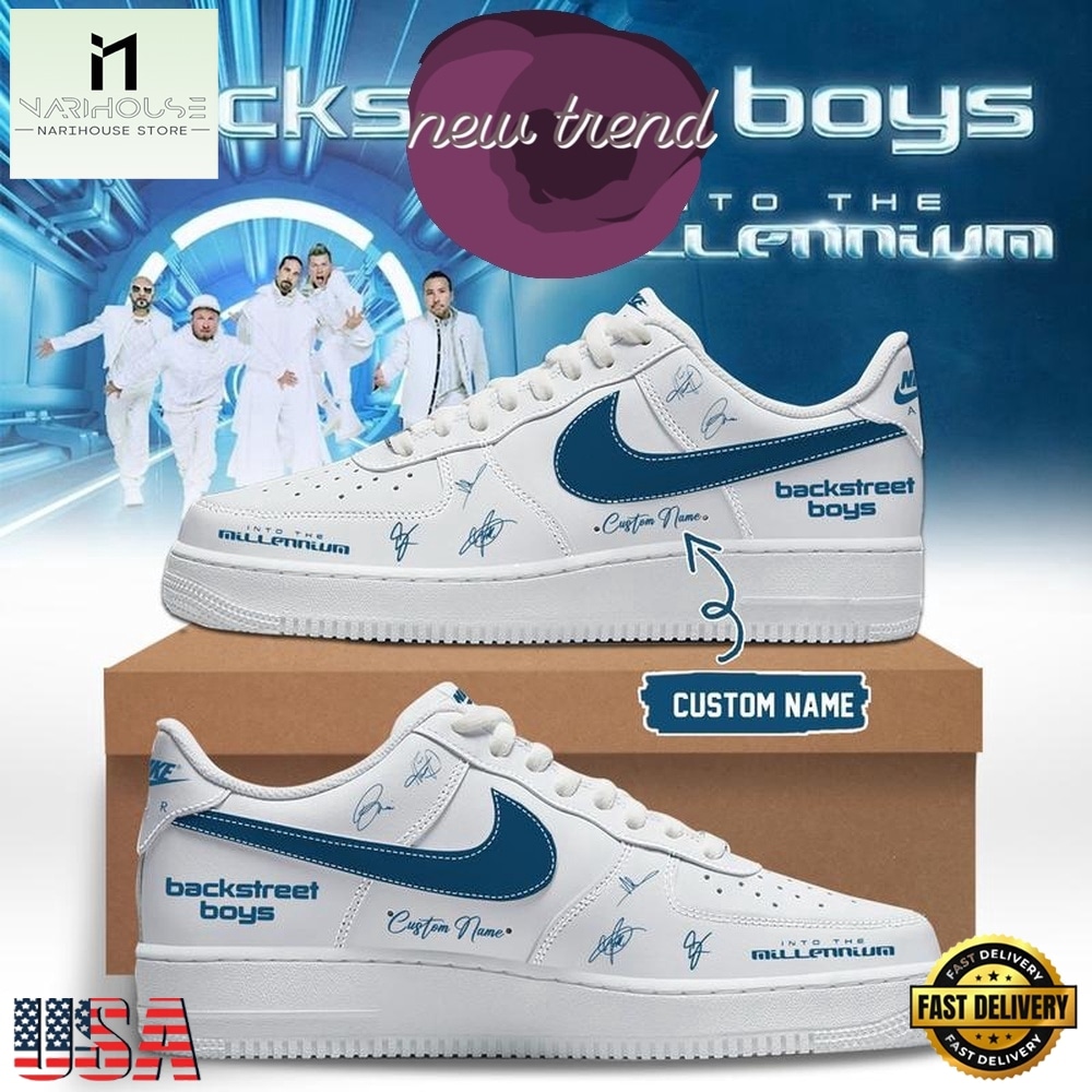 Backstreet Boys Into The Millennium Tour 2026 Air Force 1 Sneakers, Music Artist AF1 Shoes Backstreet Boys Into The Millennium Tour 2026 Air Force 1 Sneakers, Music Artist AF1 Shoes