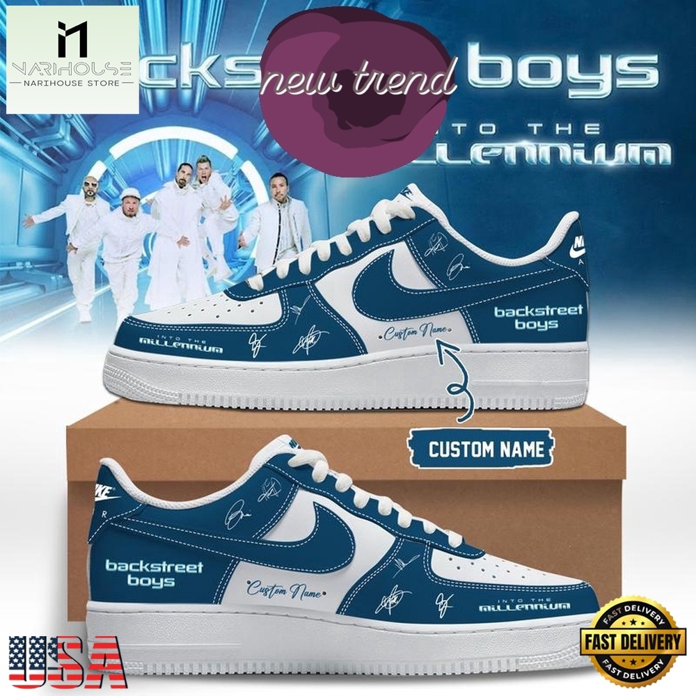 Backstreet Boys Into The Millennium Tour 2026 Limited Edition Air Force 1 Sneakers, Music Artist AF1 Shoes Backstreet Boys Into The Millennium Tour 2026 Limited Edition Air Force 1 Sneakers, Music Artist AF1 Shoes