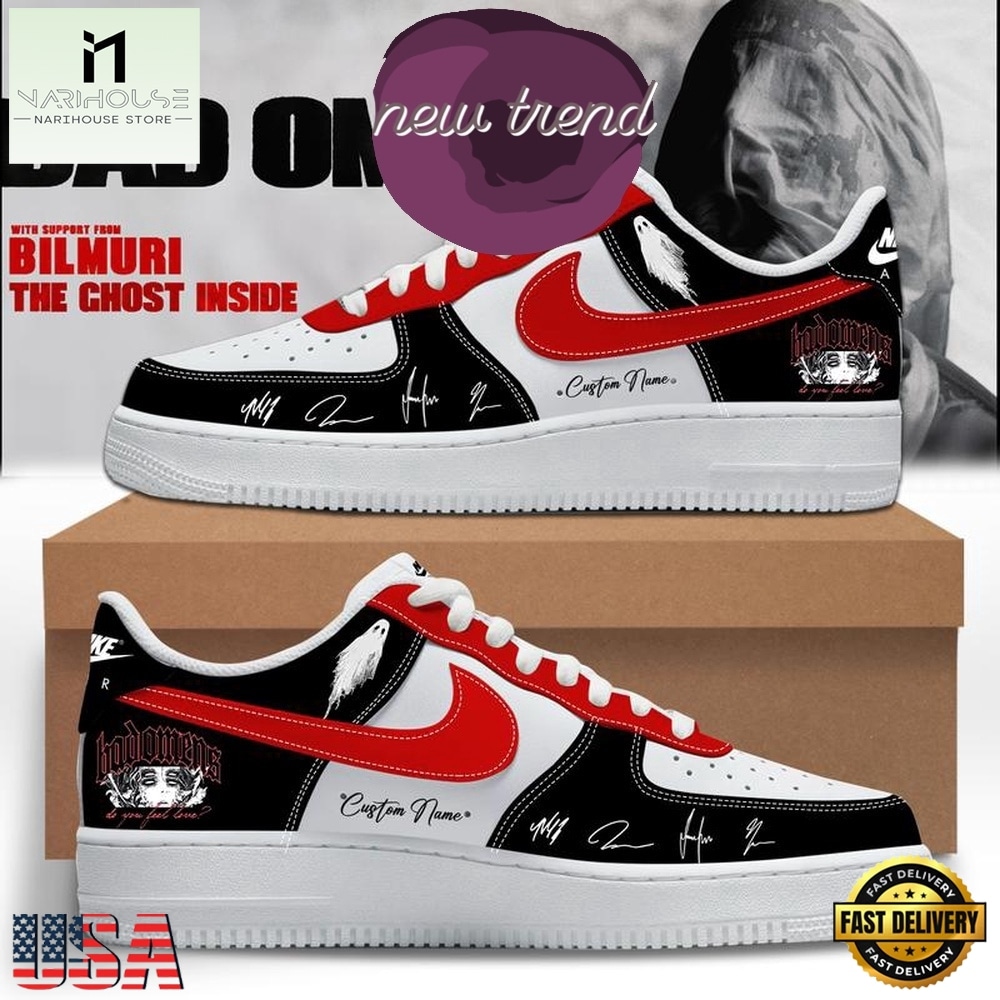 Bad Omens Do You Feel Love Tour 2026 Air Force 1 Shoes Sneakers, Music Artist AF1 Shoes Bad Omens Do You Feel Love Tour 2026 Air Force 1 Shoes Sneakers, Music Artist AF1 Shoes