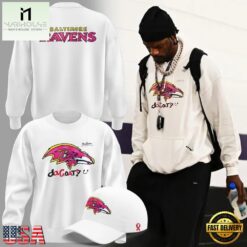 Baltimore Ravens 2026 Crucial Catch Young Heroes Fighting Cancer Sweatshirt, Hot 3D Shirt Trend Baltimore Ravens 2026 Crucial Catch Young Heroes Fighting Cancer Sweatshirt