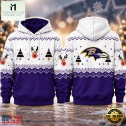 Baltimore Ravens NFL Christmas Game Day Hoodie Shirt, NFL Sporty Shirt Baltimore Ravens Nfl Christmas Game Day Hoodie Shirt
