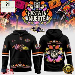 Baltimore Ravens NFL Hasta la Muerte 2026 Hoodie, Hot 3D Shirt Trend Baltimore Ravens Nfl Hasta LA Muerte 2026 Hoodie