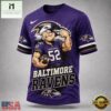Baltimore Ravens NFL Popeye Bold Cartoon Athletes 3D T Shirt, NFL Sporty Shirt Baltimore Ravens Nfl Popeye Bold Cartoon Athletes 3D T Shirt