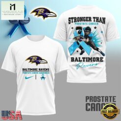 Baltimore Ravens NFL Prostate Cancer Awareness Month 3D Shirt, NFL Sporty Shirt Baltimore Ravens Nfl Prostate Cancer Awareness Month 3D Shirt
