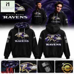 Baltimore Ravens Salute to Service 2026 NFL Hoodie, Hot 3D Shirt Trend Baltimore Ravens Salute TO Service 2026 Nfl Hoodie