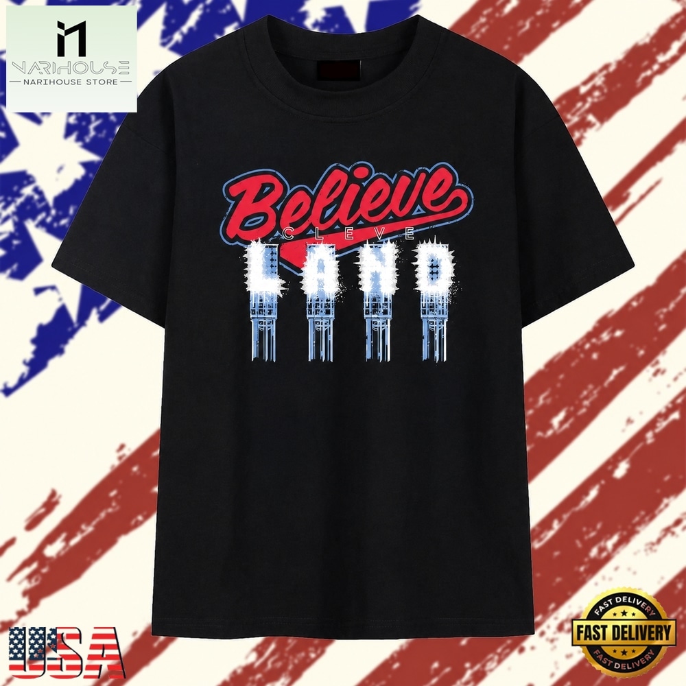 Believe Cleveland Stadium Lights Ohio Sports T Shirt, Stylish 2D Graphic Shirt Believe Cleveland Stadium Lights Ohio Sports T Shirt, Stylish 2D Graphic Shirt