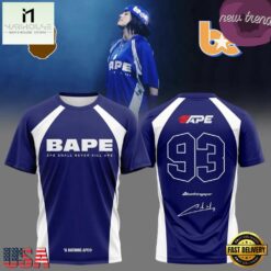 Billie Eilish x Bape 2026 Graphic Limited Edition T Shirt, Popular 3D Music Tee Billie Eilish X Bape 2026 Graphic Limited Edition T Shirt