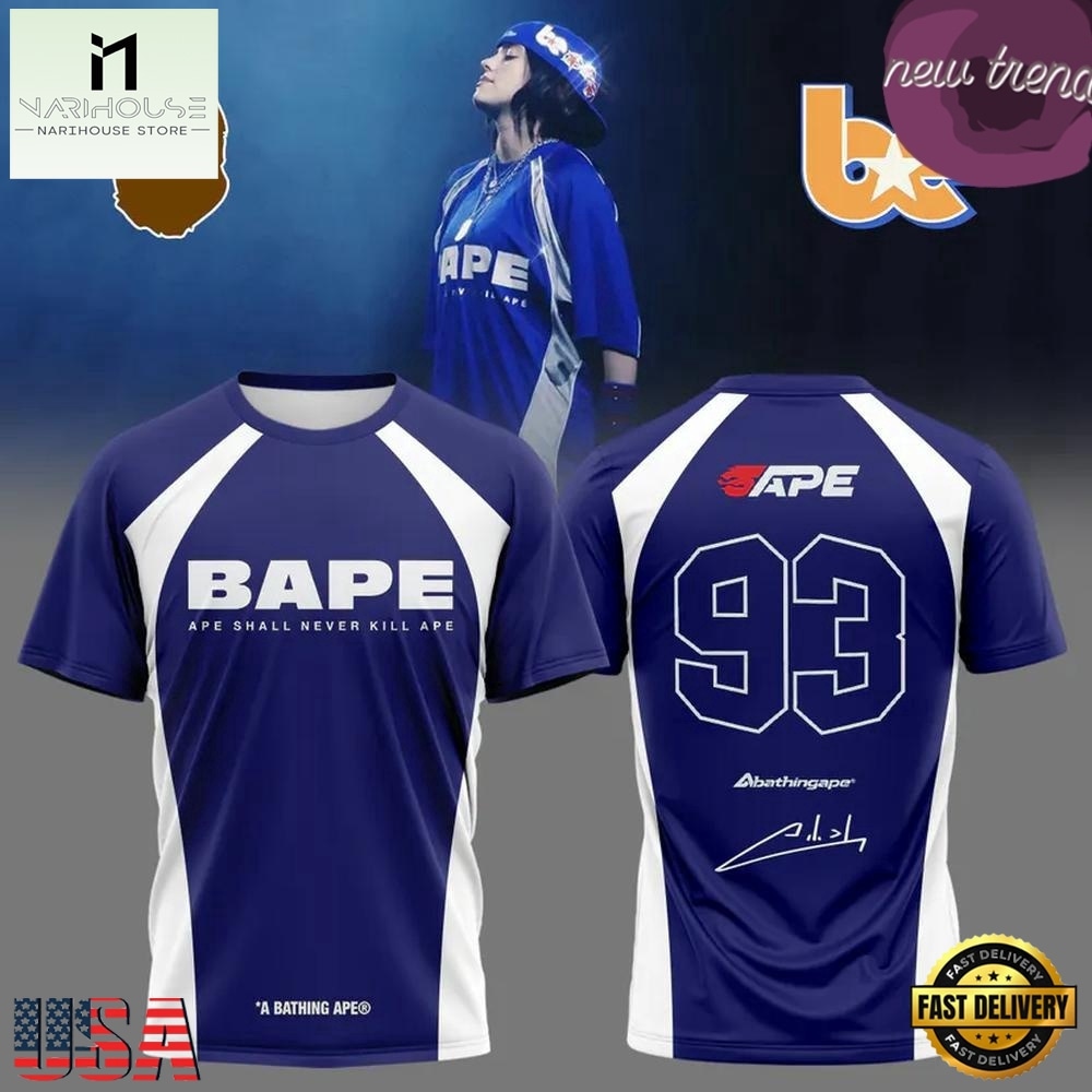 Billie Eilish x Bape 2026 Graphic Limited Edition T Shirt, Popular 3D Music Tee Billie Eilish x Bape 2026 Graphic Limited Edition T Shirt, Popular 3D Music Tee