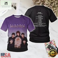 Blondie The Hunter All Over Print T Shirt, Popular 3D Music Tee Blondie The Hunter All Over Print T Shirt