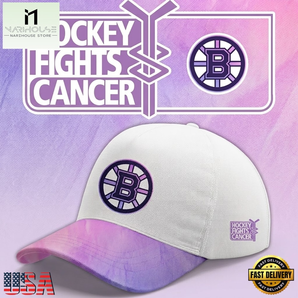 Boston Bruins Hockey Fights Cancer Limited Edition 2026 Cap.jfif, Trending Cap Style Boston Bruins Hockey Fights Cancer Limited Edition 2026 Cap.jfif, Trending Cap Style