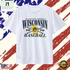 Brewers Wisconsin 1970 Baseball World Series T Shirt, Stylish 2D Graphic Shirt Brewers Wisconsin 1970 Baseball World Series T Shirt