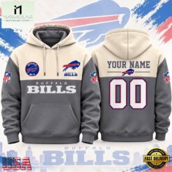 Buffalo Bills NFL Custom Varsity Colorblock Pullover Hoodie, NFL Sporty Shirt Buffalo Bills Nfl Custom Varsity Colorblock Pullover Hoodie