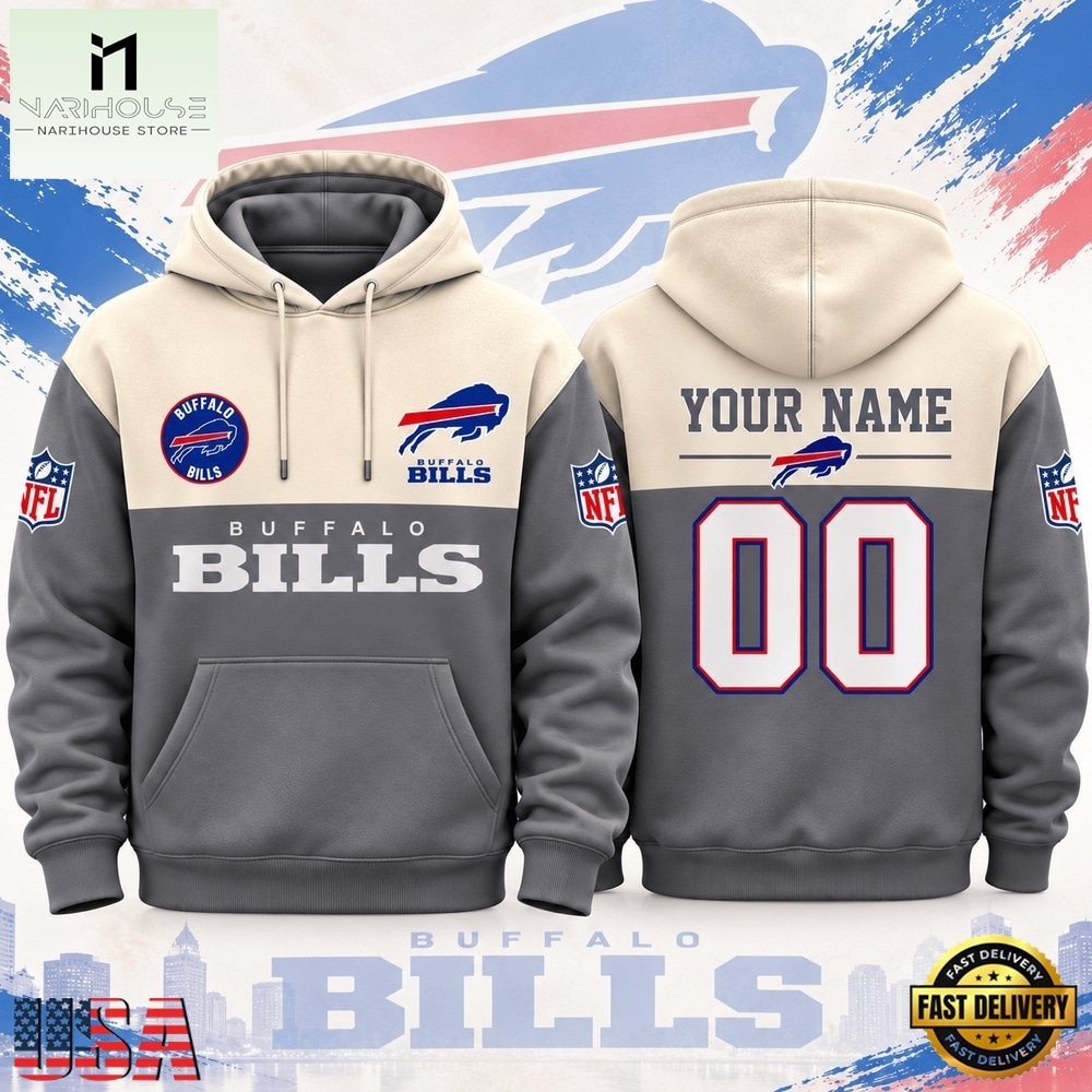 Buffalo Bills NFL Custom Varsity Colorblock Pullover Hoodie, NFL Sporty Shirt Buffalo Bills NFL Custom Varsity Colorblock Pullover Hoodie, NFL Sporty Shirt