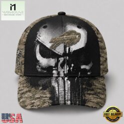 Buffalo Bills NFL Halloween Military Skull Camo Classic Cap, NFL Trendy Cap Buffalo Bills Nfl Halloween Military Skull Camo Classic Cap