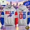 Buffalo Bills NFL Two Tone Colorblock Varsity Hoodie, NFL Sporty Shirt Buffalo Bills Nfl Two Tone Colorblock Varsity Hoodie