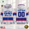 Buffalo Bills NFL Varsity Stripe Zip Hoodie, NFL Sporty Shirt Buffalo Bills Nfl Varsity Stripe Zip Hoodie