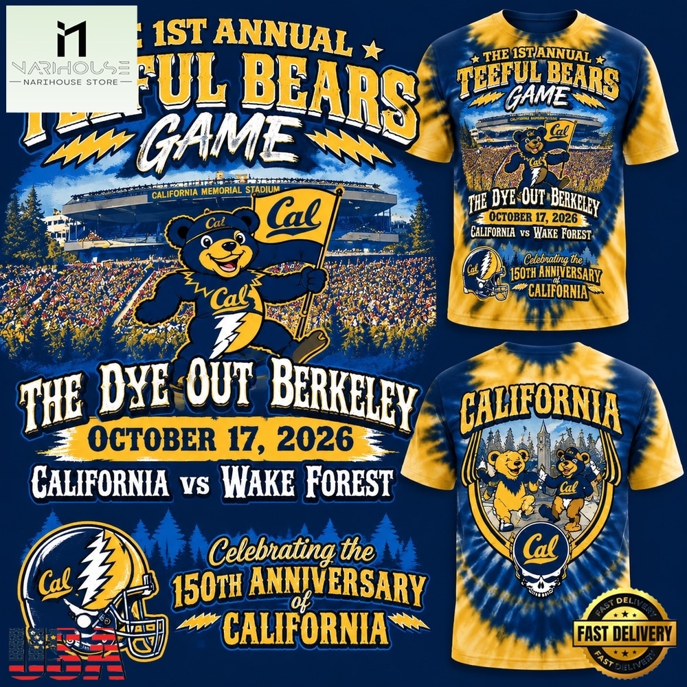 Cal Golden Bears x Grateful Dead 2026 T Shirt, Hot 3D Shirt Trend Cal Golden Bears x Grateful Dead 2026 T Shirt, Hot 3D Shirt Trend