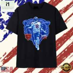 Caleb Williams Chicago Bears 18 Signature T Shirt, Stylish 2D Graphic Shirt Caleb Williams Chicago Bears 18 Signature T Shirt