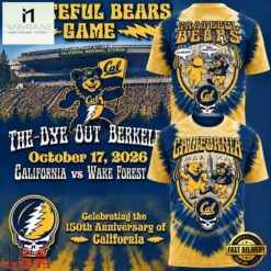 California Golden Bears Football x Grateful Dead Limited Edition 2026 3D Shirt, Popular 3D Music Tee California Golden Bears Football X Grateful Dead Limited Edition 2026 3D Shirt