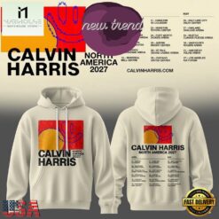 Calvin Harris North America Tour 2027 Graphic Hoodie, Popular 3D Music Tee Calvin Harris North America Tour 2027 Graphic Hoodie