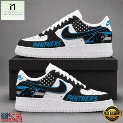 Carolina Panthers NFL American Flag Football Team Limited Air Force 1 Shoes Sneakers, NFL Team AF1 Shoes Carolina Panthers Nfl American Flag Football Team Limited Air Force 1 Shoes Sneakers