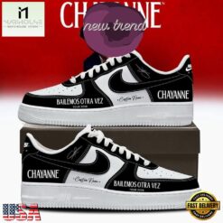 Chayanne Bailemos Otra Vez Tour 2026 Black Air Force 1 Shoes Sneakers, Music Artist AF1 Shoes Chayanne Bailemos Otra Vez Tour 2026 Black Air Force 1 Shoes Sneakers
