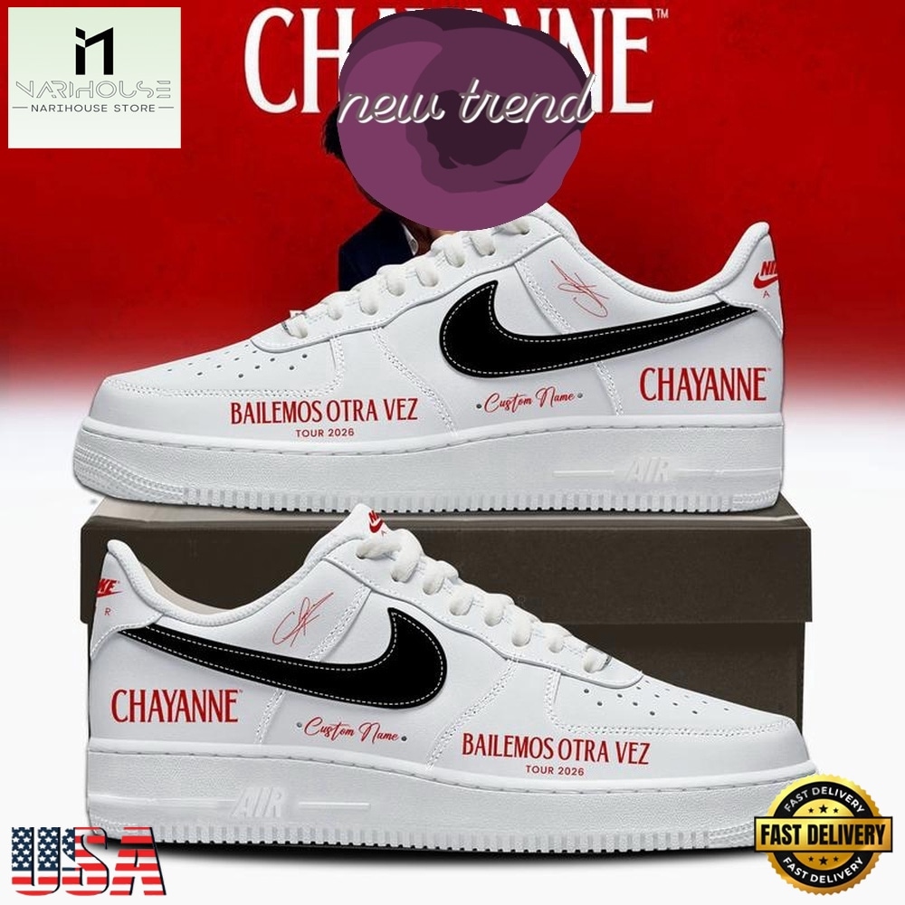 Chayanne Bailemos Otra Vez Tour 2026 White Air Force 1 Shoes Sneakers, Music Artist AF1 Shoes Chayanne Bailemos Otra Vez Tour 2026 White Air Force 1 Shoes Sneakers, Music Artist AF1 Shoes